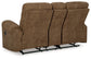 Edenwold - Dbl Reclining Loveseat with Console - Brindle