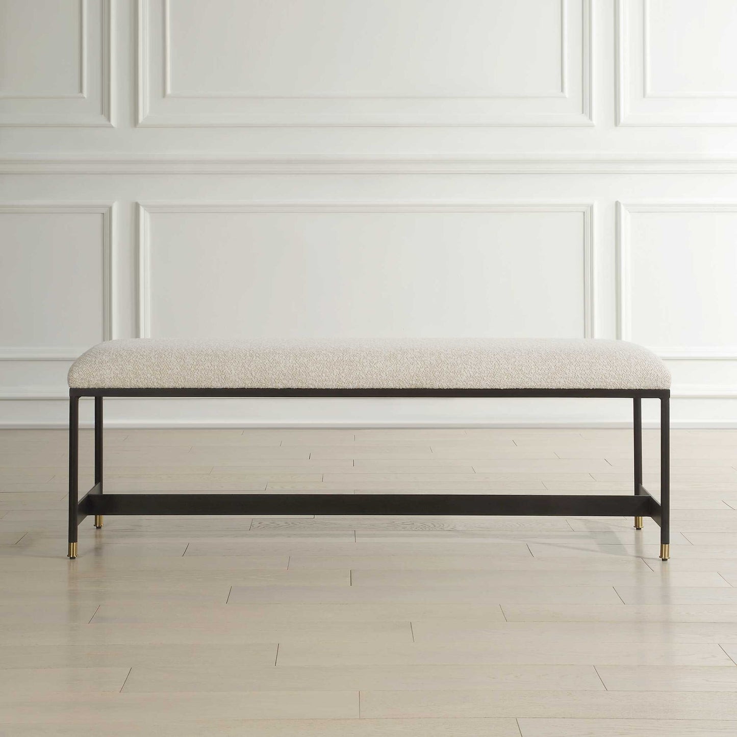 Halston - Upholstered Bench - White