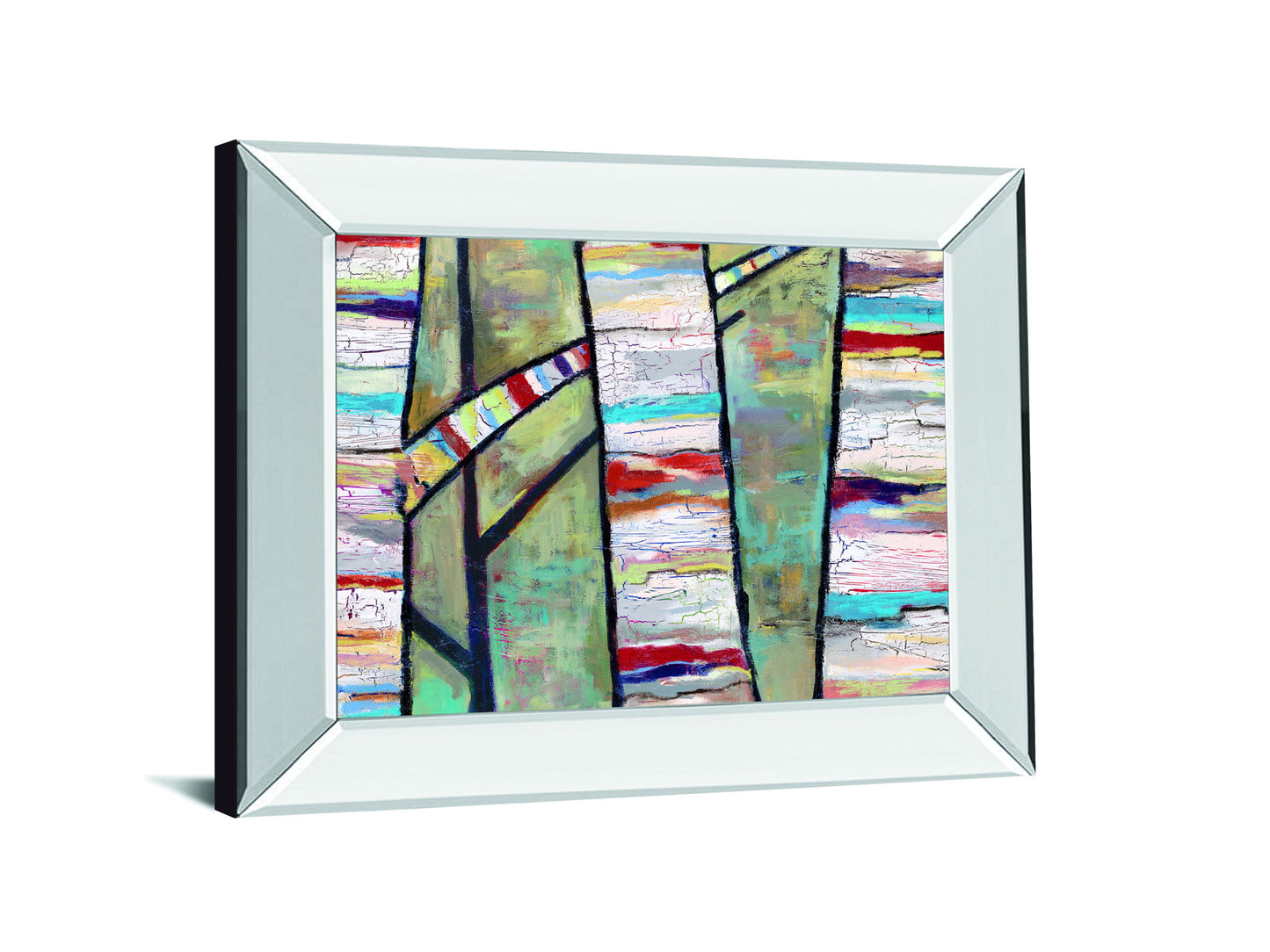 Converse By Staci Swider - Mirror Framed Print Wall Art - Purple