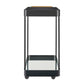 Vesper - Iron Bar Cart - Black / Brass