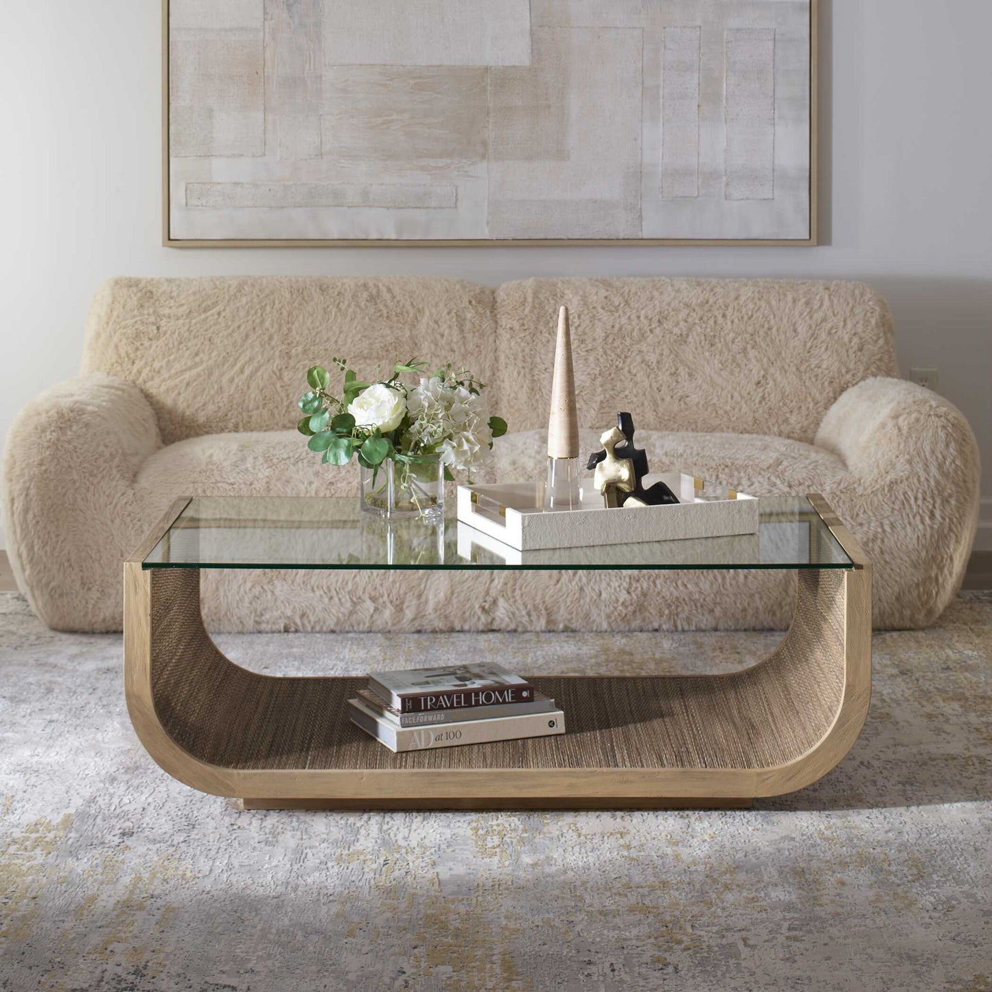 Farrington - Modern Coffee Table - Light Brown