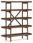 Lyncott - 3 Pc. - Home Office Desk, Chair, Bookcase - Brown