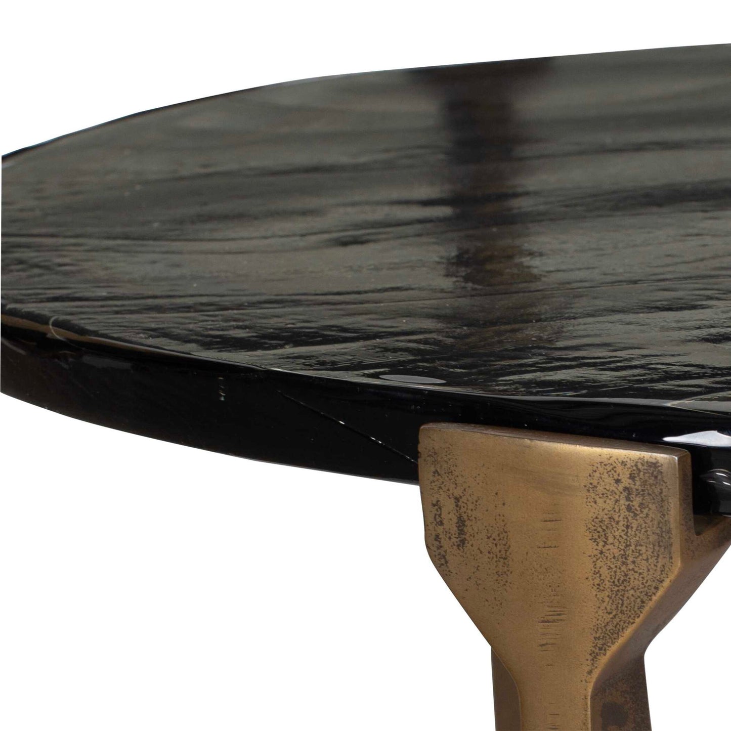 Bohdi - Outdoor Coffee Table - Brass / Black