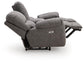 Bakerstein - Power Reclining Loveseat/Console/Adjustable Headrest - Galaxy