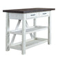Farmhouse - Server - Two Tone White / Wood Tone