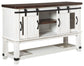 Valebeck - Dining Room Server - White / Brown