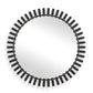 Jael - Round Iron Bands Mirror - Black