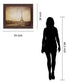 Sepia Eiffel View - 28" x 34" Framed Wall Art - Dark Brown