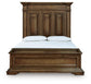 Frantanna - 3 Pc. - Queen Panel Storage Bed, Dresser And Mirror - Brown