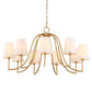 Seville - 9 Light Chandelier - Gold