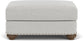 Patterson - Fabric Ottoman, Nailhead Trim