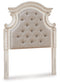 Realyn - Twin UPH Panel Headboard - Chipped White