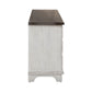 River Place - 75" Entertainment Console - Riverstone White & Tobacco