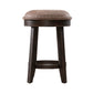 Paradise Valley - Upholstered Console Stool - Saddle Brown