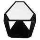 Keenan - Geometric Accent Table - Bronze / White