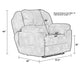 Flynn - Power Lay Flat Recliner With Power Adjustable Headrest & Lumbar And Dual Heat & Massage - Fig