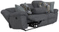 Trifecta - Sofa With 3 Recliners and Drop Down Table