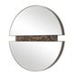 Hanover - Divided Round Mirror - Bronze / Brown