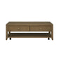 Reed - Rectangular Coffee Table With Casters - Driftwood Oak