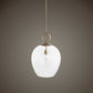 Calix - Large Blown Glass 1 Light Pendant - White