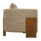 Halligan - Upholstered Accent Chair - Brown
