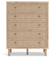 Cielden - Five Drawer Wide Chest - Two-Tone