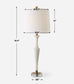 Colette - White Stone Table Lamp
