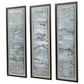 Ocean Swell - Painted Metal Art (Set of 3) - Blue