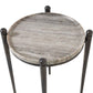 Nahunta - Accent Table - Dark Bronze / Gray