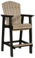 Fairen Trail - Tall Barstool (Set of 2) - Black / Driftwood
