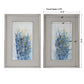 Indigo Florals - Framed Art (Set of 2) - Blue