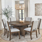 Athens - Round Dining Table - Chocolate Brown