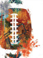 Football Splash By Cat Thurman Designs (Framed Small) - Orange