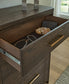 Radkin - Five Drawer Chest - Burnished Brown