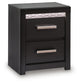 Brizmore - Two Drawer Night Stand - Black