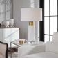 Vaeshon - Concrete Table Lamp - White