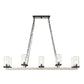 Edgecomb - 10 Light Indoor-Outdoor Chandelier - Black / Gray