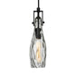 Campester - 1 Light Watered Glass Mini Pendant - Pearl Silver