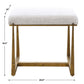 Midas - Small Bench - Gold / White