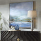 Lush Valley - Framed Canvas - Light Blue