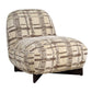 Evans - Modern Armless Accent Chair - Beige / Brown