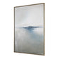 Above The Waterline - Abstract Painting - Blue / Gray / White