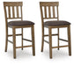 Urbinforte - Upholstered Barstool (Set of 2) - Light Brown