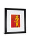 In View Of I By Augustine - Framed Print Wall Art - Red