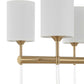 Awyr - 8 Light Linear Chandelier - Bronze