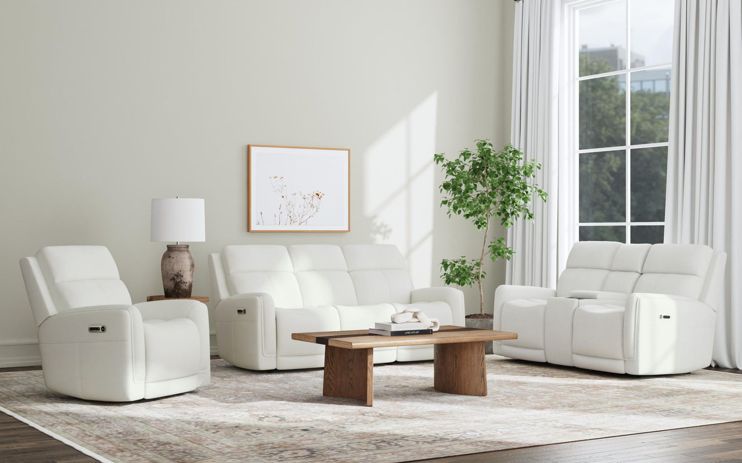 Alister - Power Gliding Sofa With Power Headrests & Lumbar