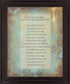 Golden Season Poem - 28" x 34" Framed Wall Art - Light Blue