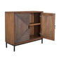 Bottom Line - 2 Door Wood Cabinet - Woodtone
