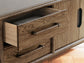 Roanhowe - Extra Large TV Stand - Brown