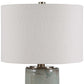 Callais - Crackled Table Lamp - Aqua